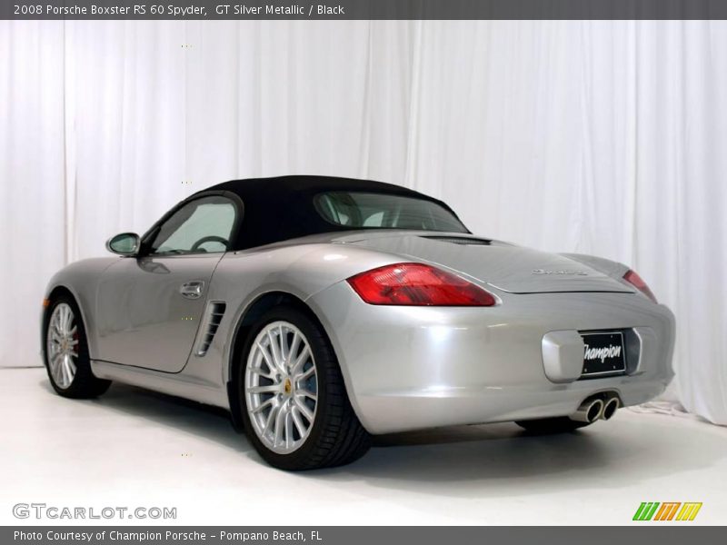 GT Silver Metallic / Black 2008 Porsche Boxster RS 60 Spyder