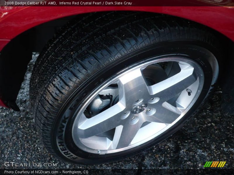 Inferno Red Crystal Pearl / Dark Slate Gray 2008 Dodge Caliber R/T AWD