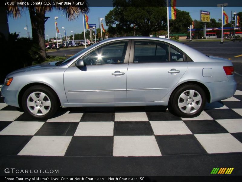 Silver Blue / Gray 2008 Hyundai Sonata GLS