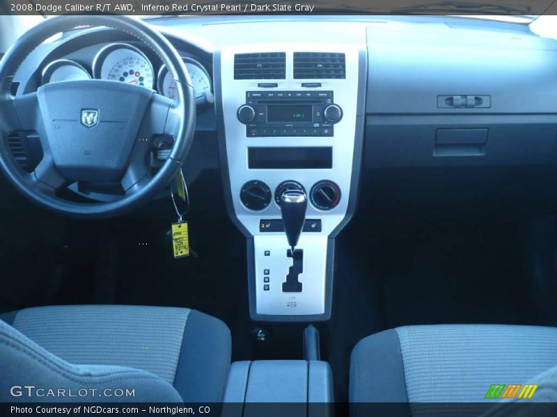 Inferno Red Crystal Pearl / Dark Slate Gray 2008 Dodge Caliber R/T AWD