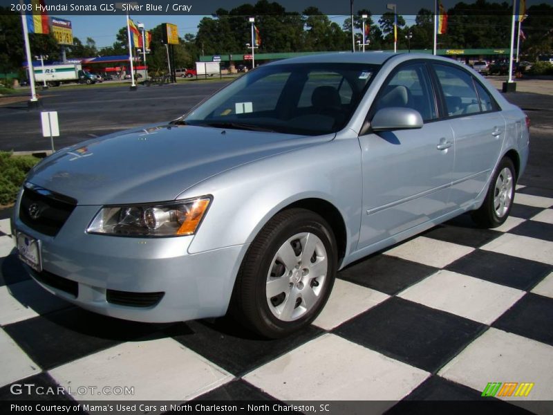 Silver Blue / Gray 2008 Hyundai Sonata GLS