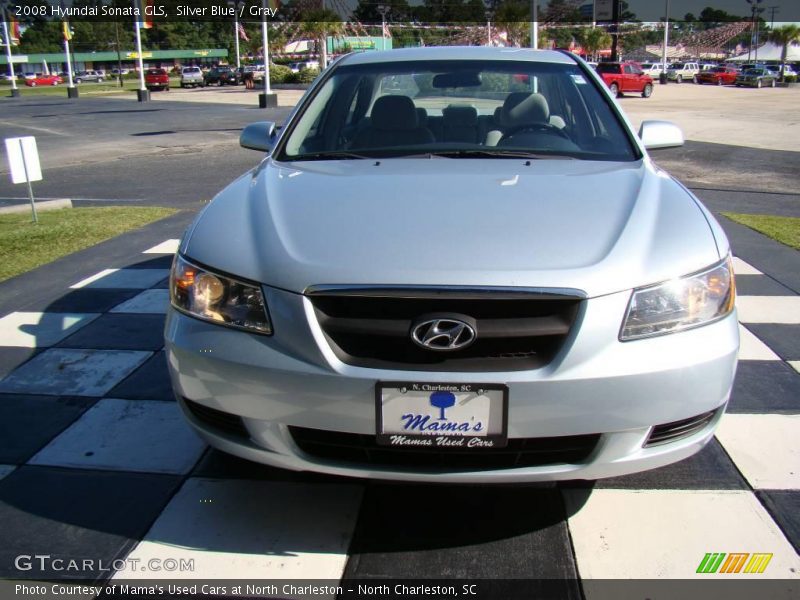 Silver Blue / Gray 2008 Hyundai Sonata GLS