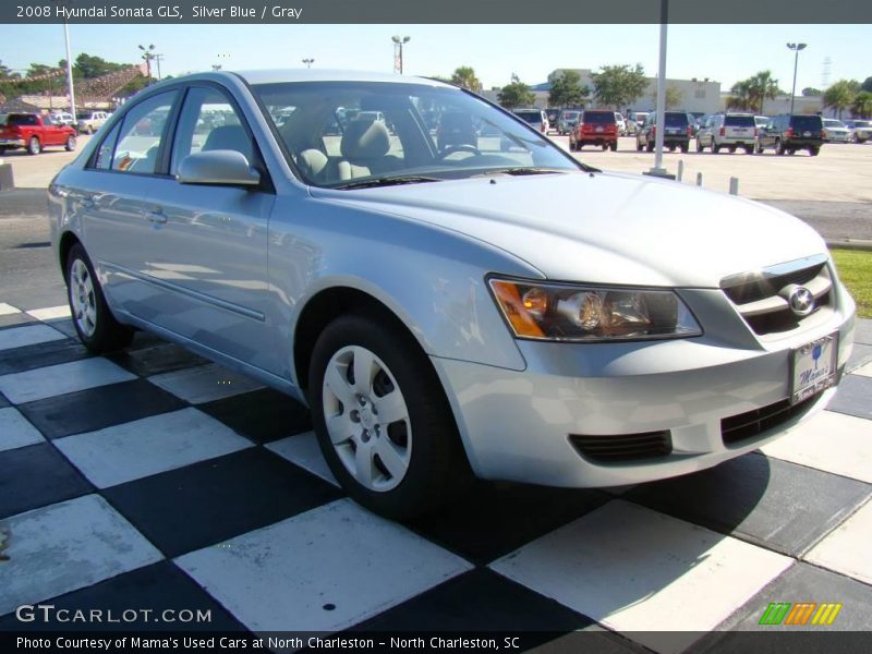 Silver Blue / Gray 2008 Hyundai Sonata GLS