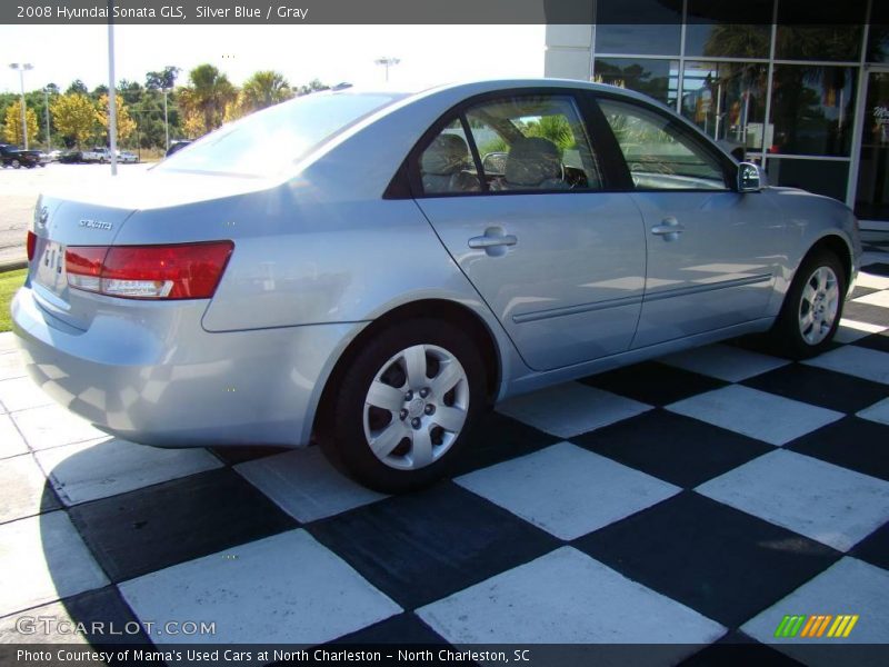 Silver Blue / Gray 2008 Hyundai Sonata GLS