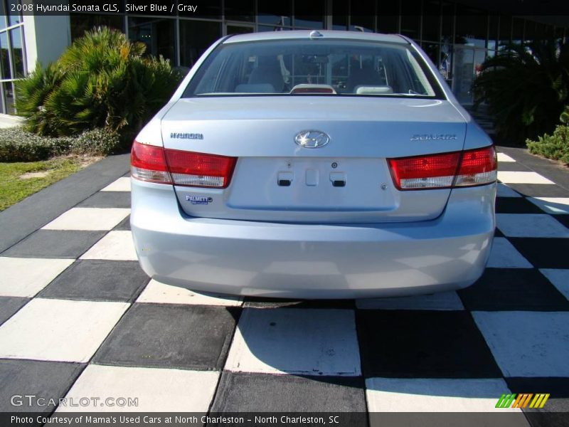 Silver Blue / Gray 2008 Hyundai Sonata GLS