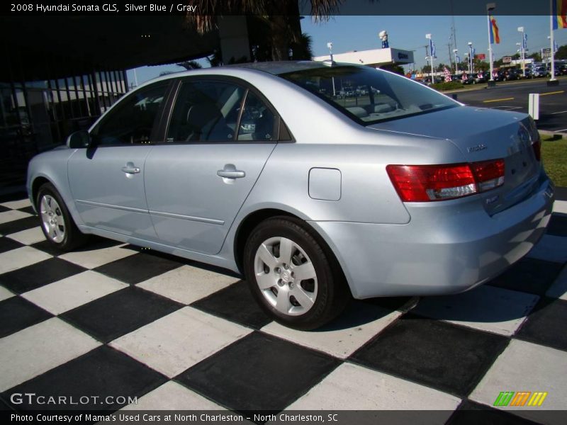 Silver Blue / Gray 2008 Hyundai Sonata GLS