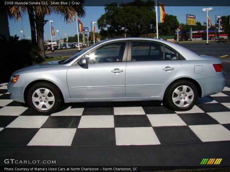 Silver Blue / Gray 2008 Hyundai Sonata GLS
