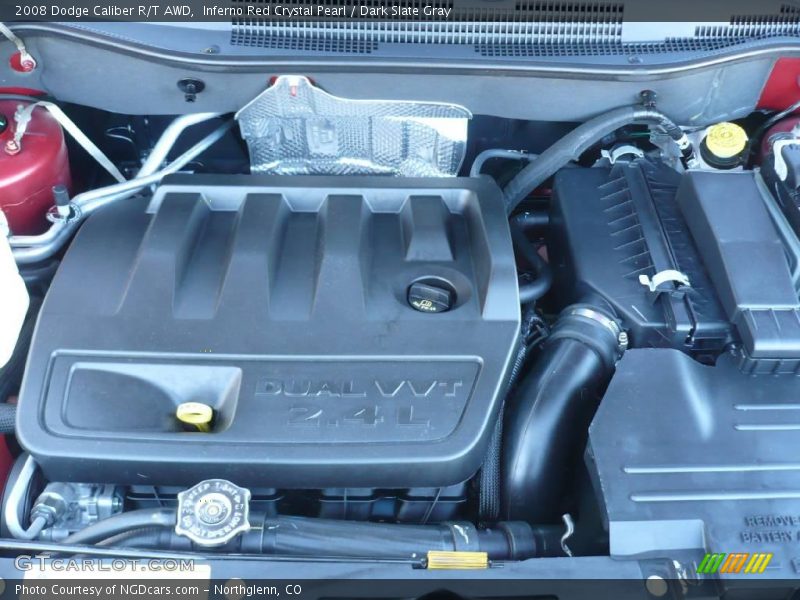 Inferno Red Crystal Pearl / Dark Slate Gray 2008 Dodge Caliber R/T AWD
