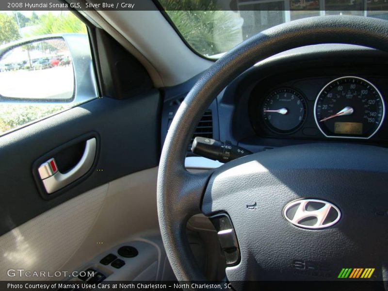 Silver Blue / Gray 2008 Hyundai Sonata GLS