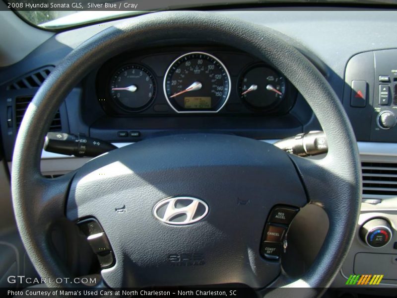 Silver Blue / Gray 2008 Hyundai Sonata GLS
