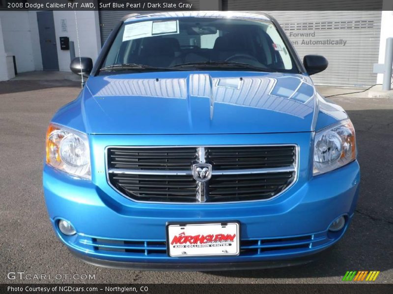 Surf Blue Pearl / Dark Slate Gray 2008 Dodge Caliber R/T AWD