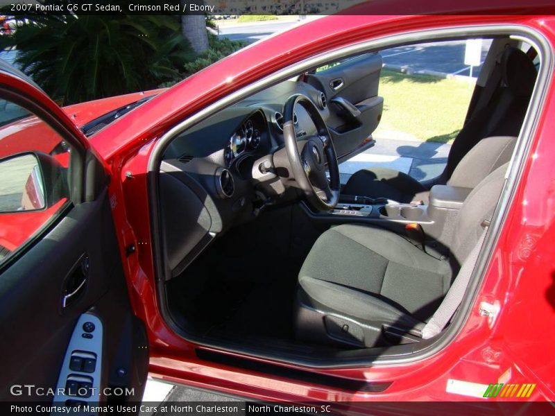 Crimson Red / Ebony 2007 Pontiac G6 GT Sedan