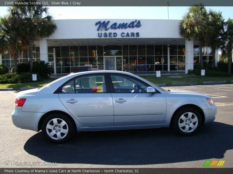 Silver Blue / Gray 2008 Hyundai Sonata GLS