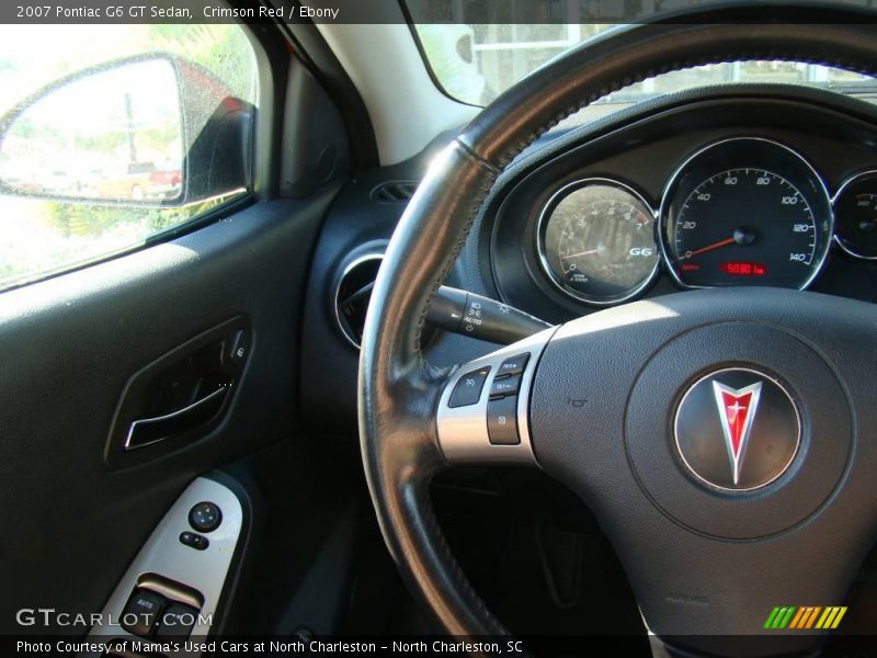 Crimson Red / Ebony 2007 Pontiac G6 GT Sedan