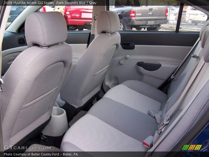 Dark Sapphire Blue / Gray 2008 Hyundai Accent GLS Sedan