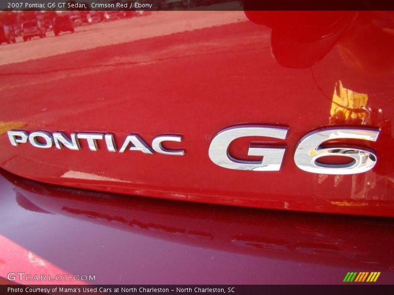 Crimson Red / Ebony 2007 Pontiac G6 GT Sedan