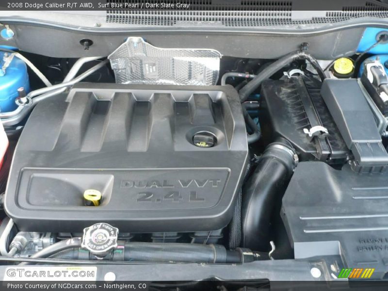 Surf Blue Pearl / Dark Slate Gray 2008 Dodge Caliber R/T AWD