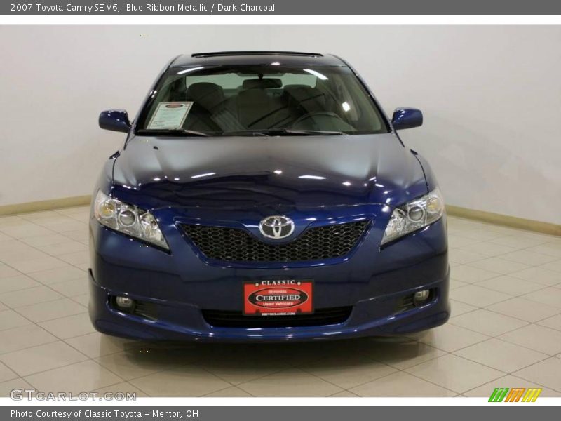Blue Ribbon Metallic / Dark Charcoal 2007 Toyota Camry SE V6