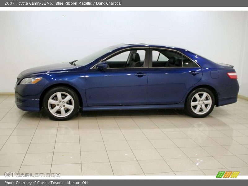 Blue Ribbon Metallic / Dark Charcoal 2007 Toyota Camry SE V6