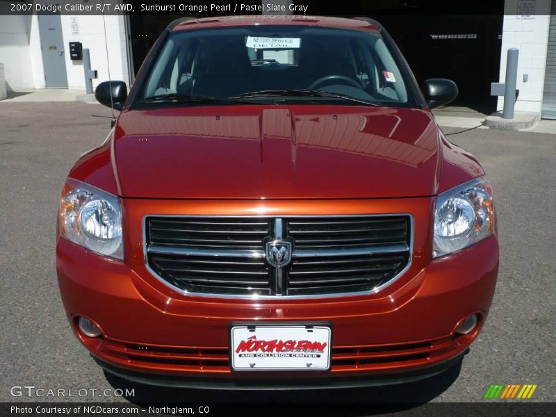 Sunburst Orange Pearl / Pastel Slate Gray 2007 Dodge Caliber R/T AWD