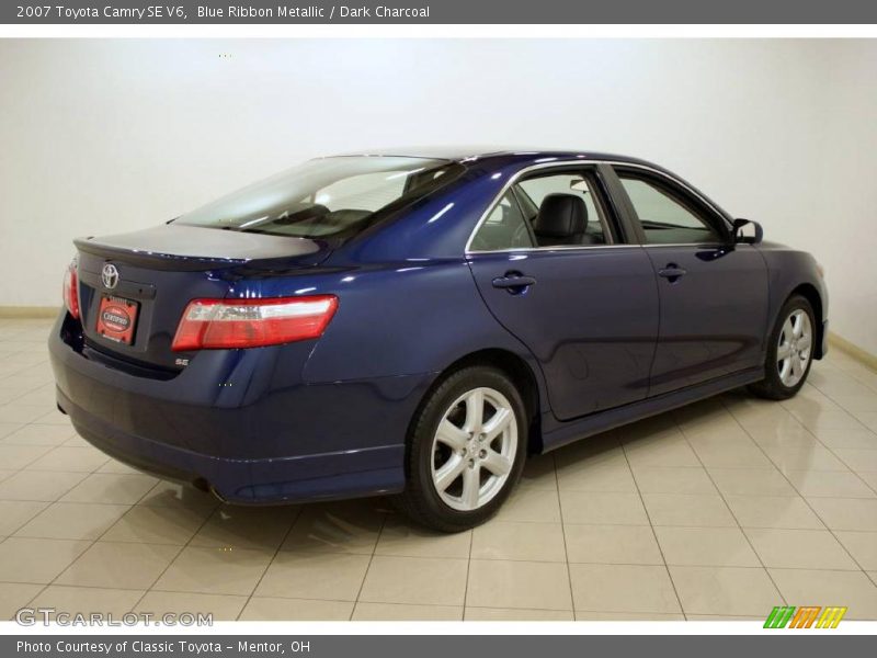 Blue Ribbon Metallic / Dark Charcoal 2007 Toyota Camry SE V6