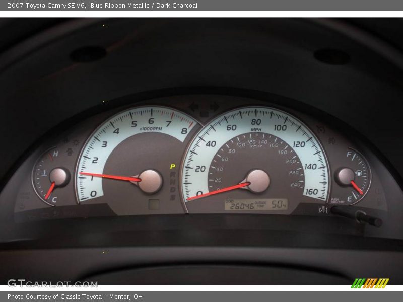 Blue Ribbon Metallic / Dark Charcoal 2007 Toyota Camry SE V6