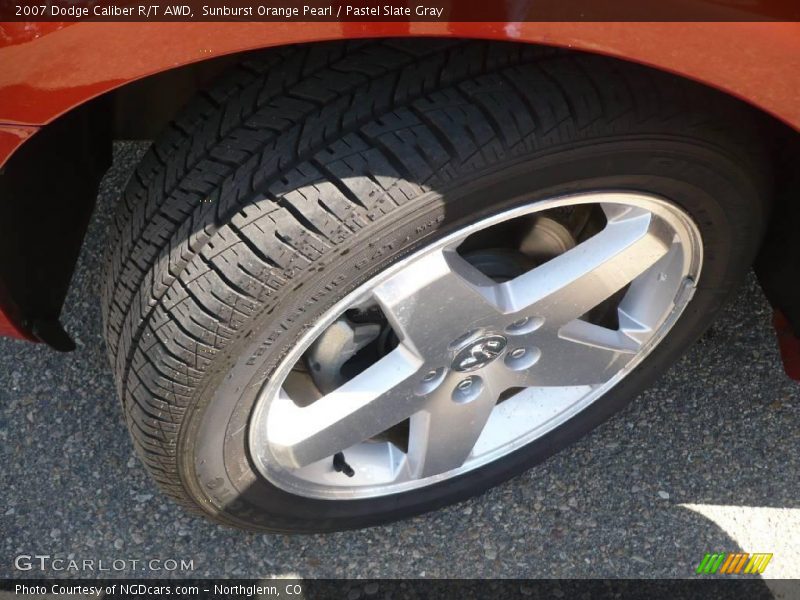 Sunburst Orange Pearl / Pastel Slate Gray 2007 Dodge Caliber R/T AWD