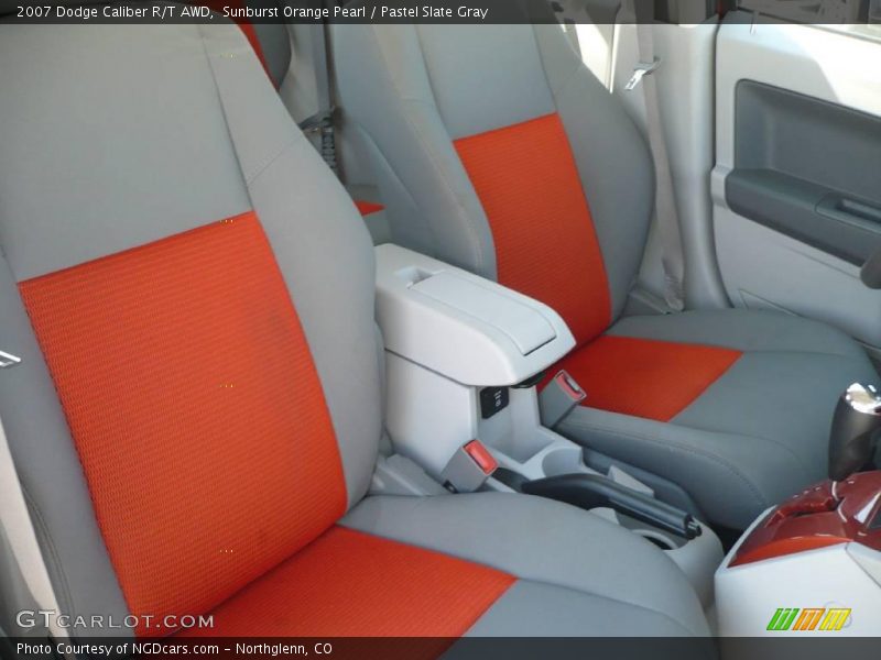 Sunburst Orange Pearl / Pastel Slate Gray 2007 Dodge Caliber R/T AWD