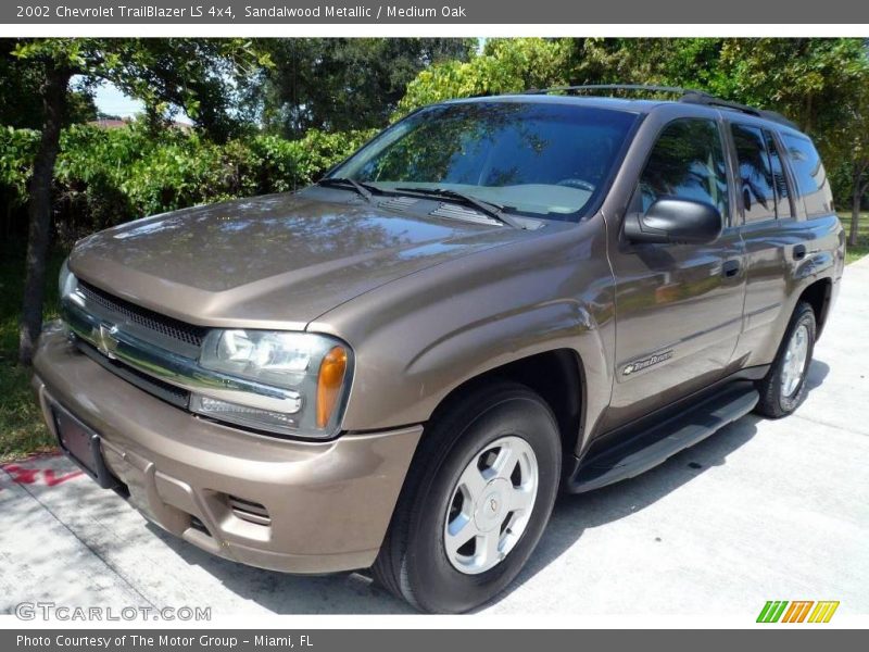 Sandalwood Metallic / Medium Oak 2002 Chevrolet TrailBlazer LS 4x4