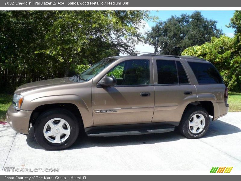 Sandalwood Metallic / Medium Oak 2002 Chevrolet TrailBlazer LS 4x4