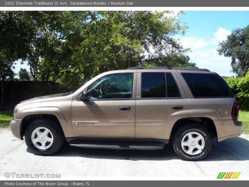 Sandalwood Metallic / Medium Oak 2002 Chevrolet TrailBlazer LS 4x4