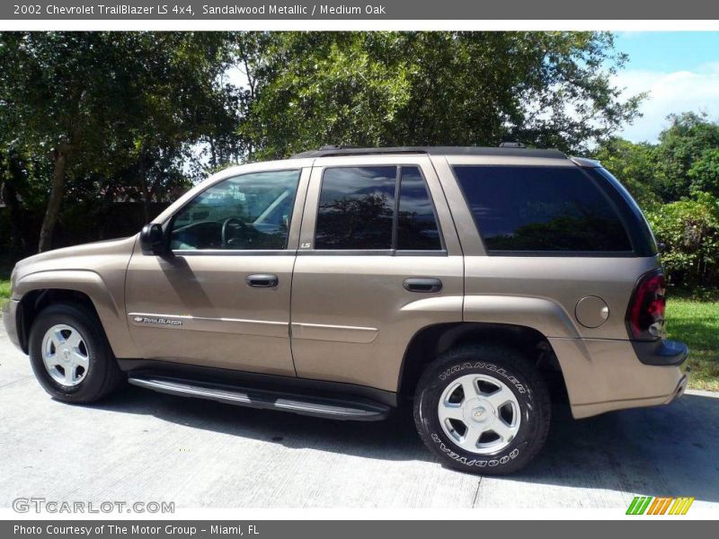 Sandalwood Metallic / Medium Oak 2002 Chevrolet TrailBlazer LS 4x4