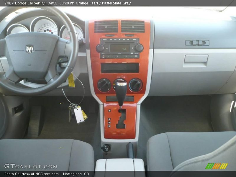 Sunburst Orange Pearl / Pastel Slate Gray 2007 Dodge Caliber R/T AWD