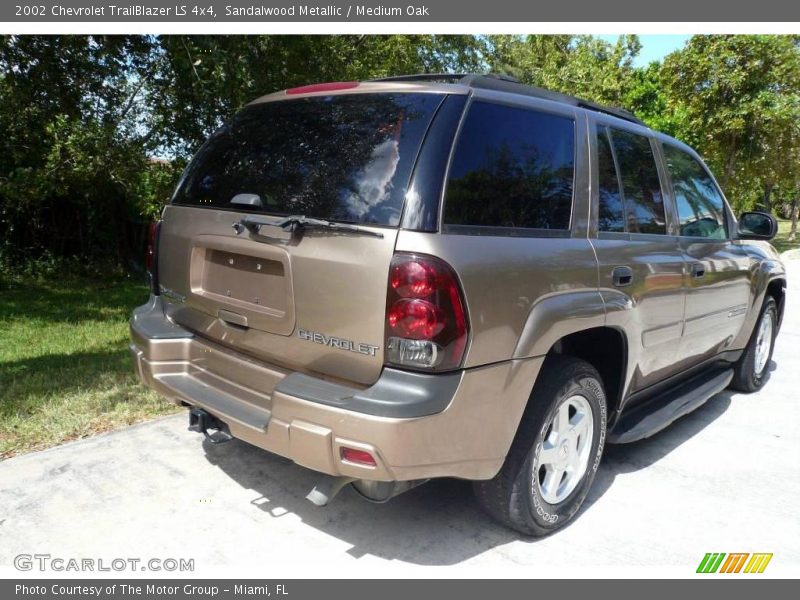 Sandalwood Metallic / Medium Oak 2002 Chevrolet TrailBlazer LS 4x4