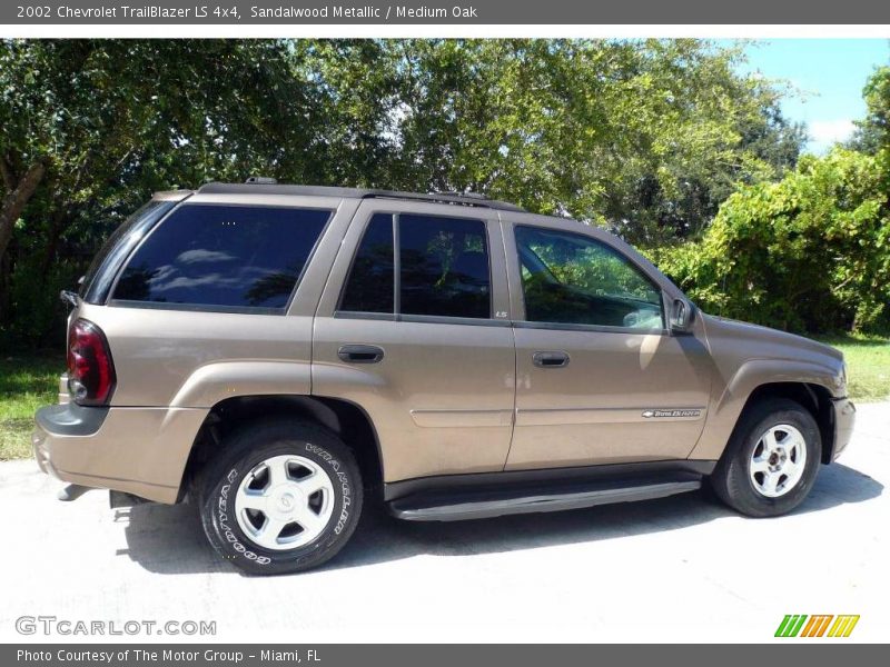 Sandalwood Metallic / Medium Oak 2002 Chevrolet TrailBlazer LS 4x4