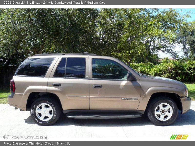 Sandalwood Metallic / Medium Oak 2002 Chevrolet TrailBlazer LS 4x4