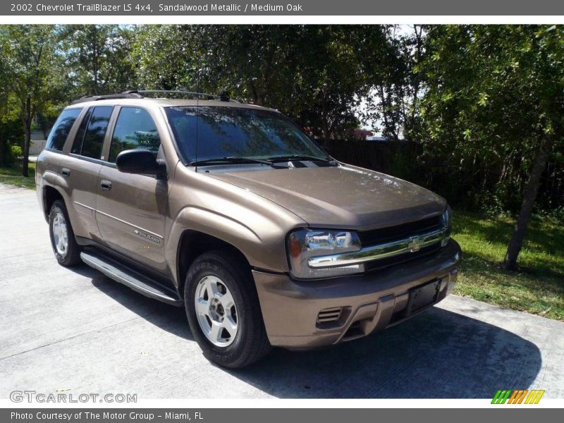 Sandalwood Metallic / Medium Oak 2002 Chevrolet TrailBlazer LS 4x4
