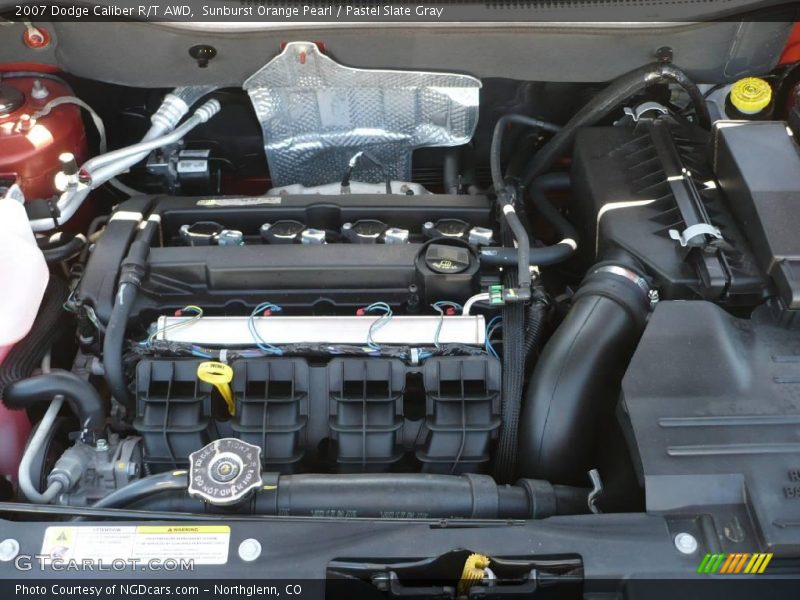 Sunburst Orange Pearl / Pastel Slate Gray 2007 Dodge Caliber R/T AWD