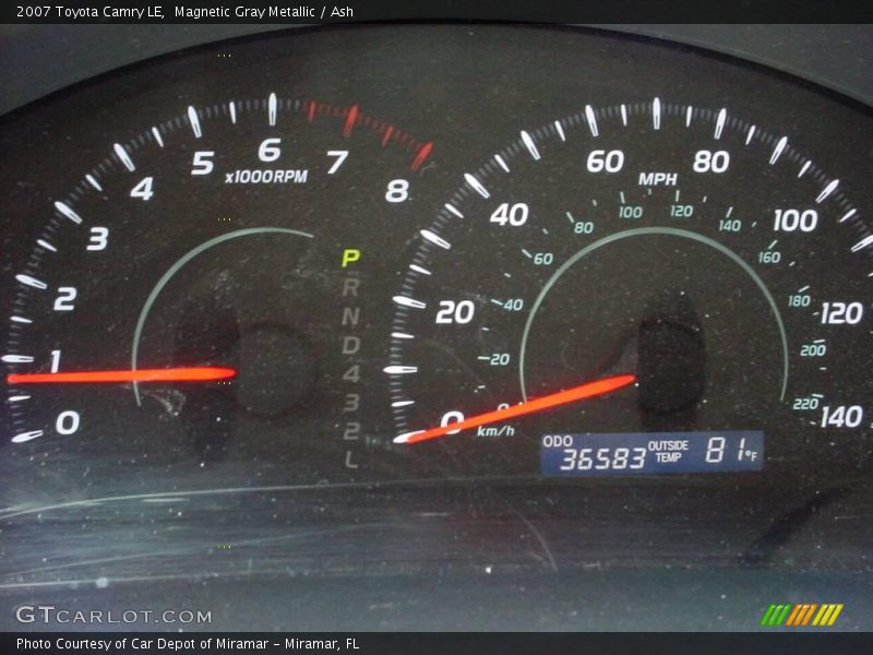 Magnetic Gray Metallic / Ash 2007 Toyota Camry LE