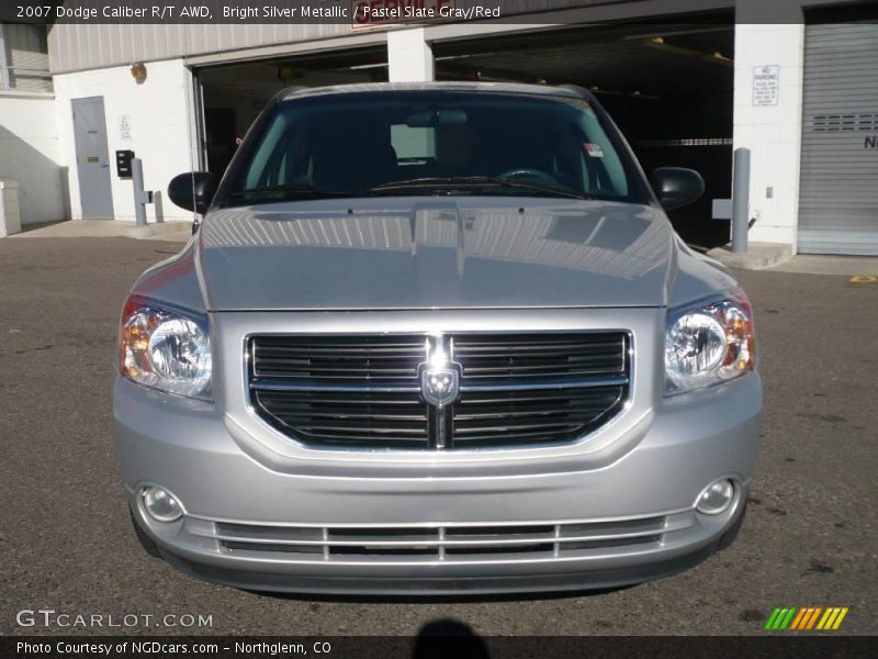 Bright Silver Metallic / Pastel Slate Gray/Red 2007 Dodge Caliber R/T AWD