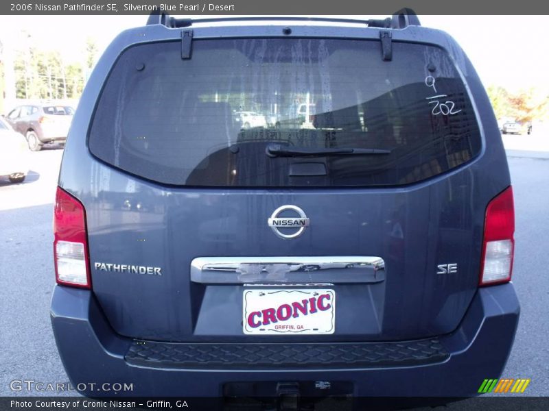 Silverton Blue Pearl / Desert 2006 Nissan Pathfinder SE