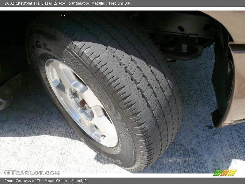 Sandalwood Metallic / Medium Oak 2002 Chevrolet TrailBlazer LS 4x4