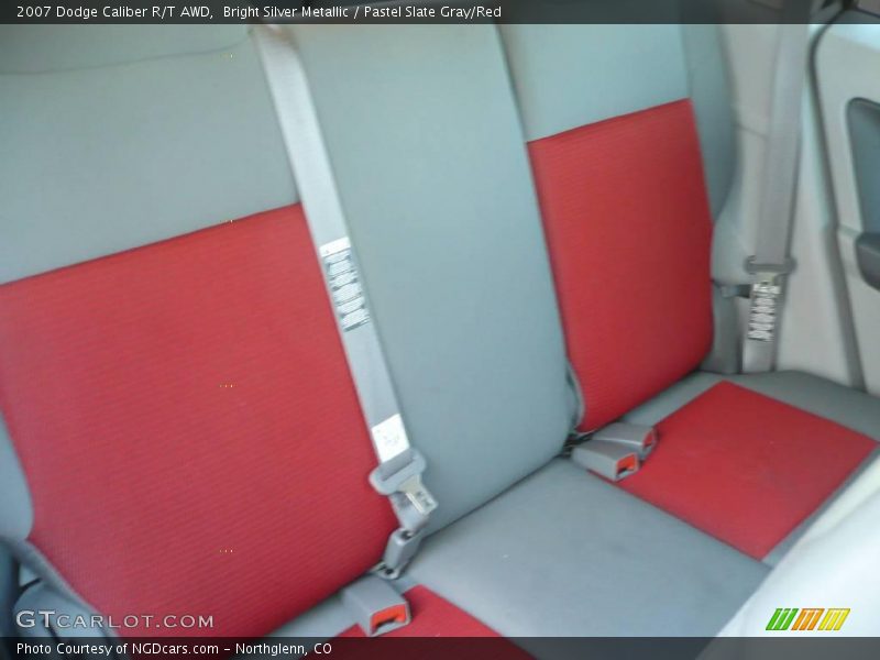 Bright Silver Metallic / Pastel Slate Gray/Red 2007 Dodge Caliber R/T AWD