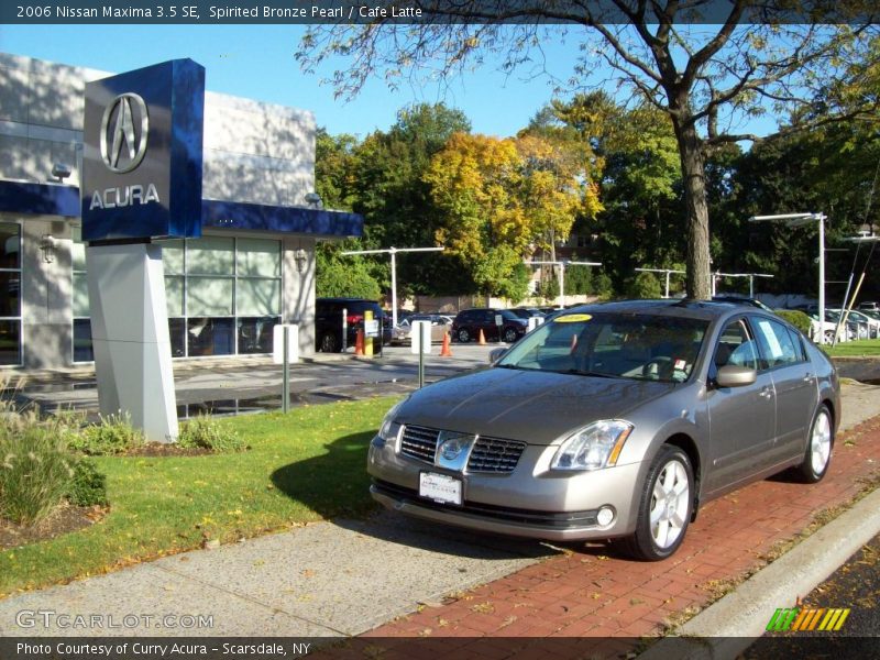Spirited Bronze Pearl / Cafe Latte 2006 Nissan Maxima 3.5 SE