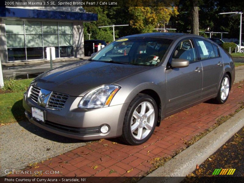 Spirited Bronze Pearl / Cafe Latte 2006 Nissan Maxima 3.5 SE