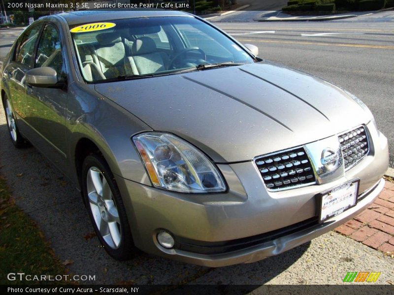 Spirited Bronze Pearl / Cafe Latte 2006 Nissan Maxima 3.5 SE