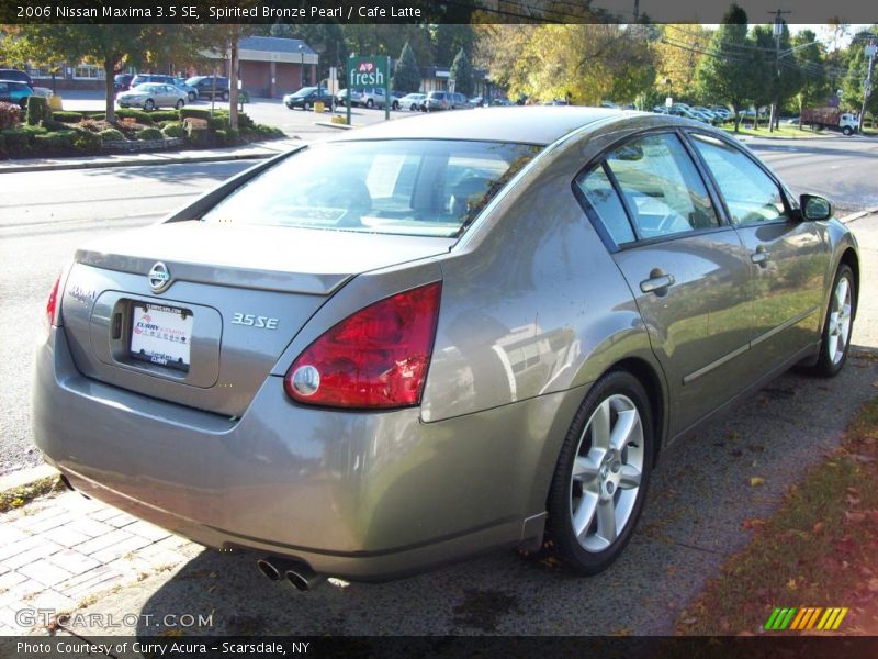 Spirited Bronze Pearl / Cafe Latte 2006 Nissan Maxima 3.5 SE