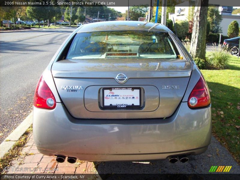 Spirited Bronze Pearl / Cafe Latte 2006 Nissan Maxima 3.5 SE