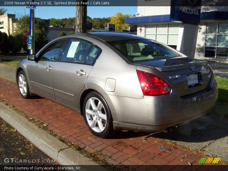Spirited Bronze Pearl / Cafe Latte 2006 Nissan Maxima 3.5 SE
