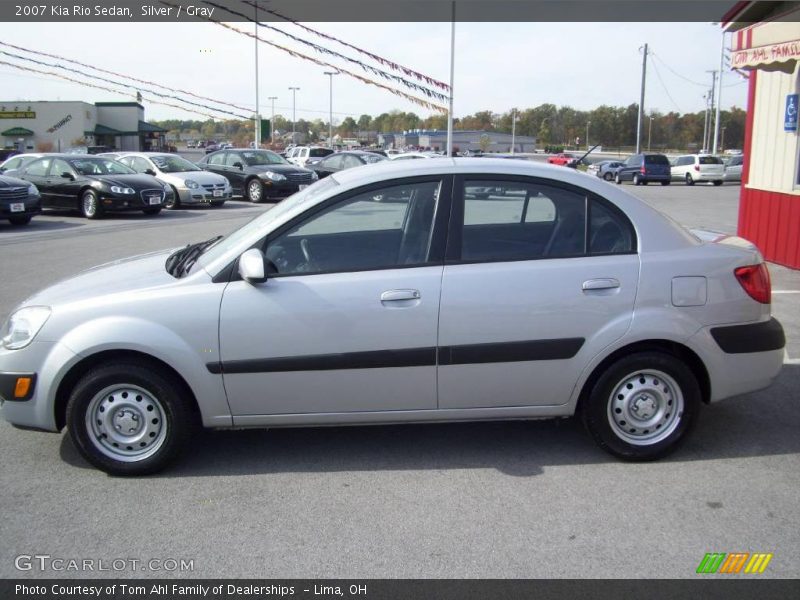 Silver / Gray 2007 Kia Rio Sedan